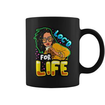 Locd For Life Funny Locs Black Queen Dreadlocks Women Girls Coffee Mug - Seseable