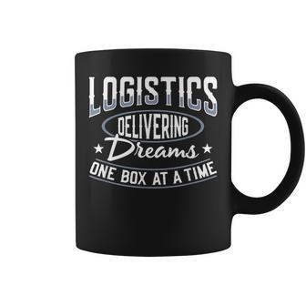 Logistics Manager Delivering Logistician Logistics Officer Coffee Mug | Mazezy