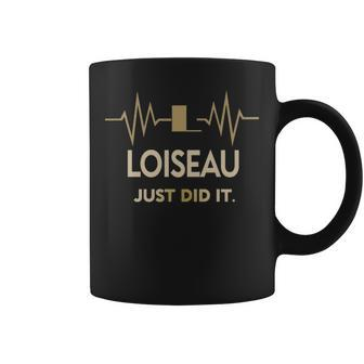 Loiseau Just Did It Personalized Last Name Coffee Mug - Seseable