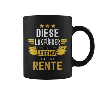 Lokführer Rentner Tassen - Eisenbahn Legende in Rente - Seseable