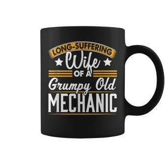 Long Suffering Wife Grumpy Old Mechanic Coffee Mug | Mazezy