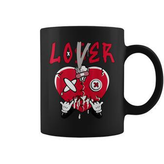Loser Lover Drip Heart Foamposite White Black Matching Coffee Mug | Mazezy