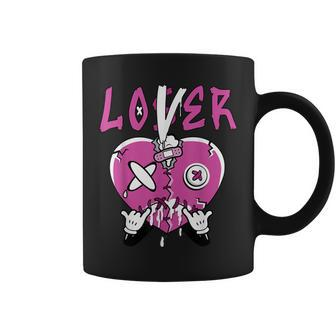Loser Lover Drip Heart Gs Active Fuchsia Matching Coffee Mug | Mazezy
