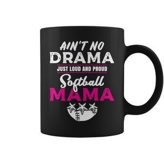 Loud And Proud Softball Mama Softball Mom Coffee Mug - Thegiftio UK