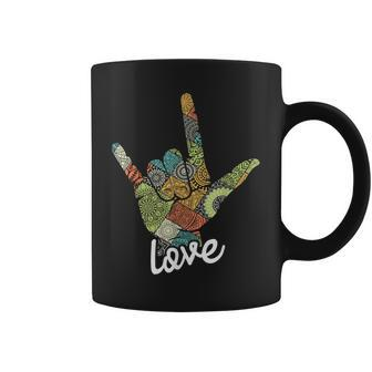 Love - Asl Interpreter Hand Sign Language Translator Coffee Mug | Mazezy