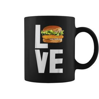 Love Chicken Sandwich Funny Foodie Men Coffee Mug | Mazezy