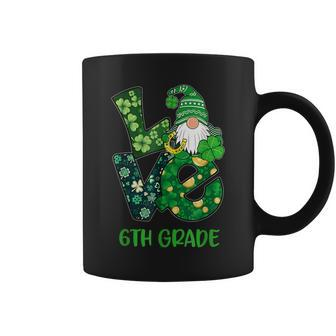 Love Gnome 6Th Grade St Patricks Day Teacher Or Student Coffee Mug - Seseable