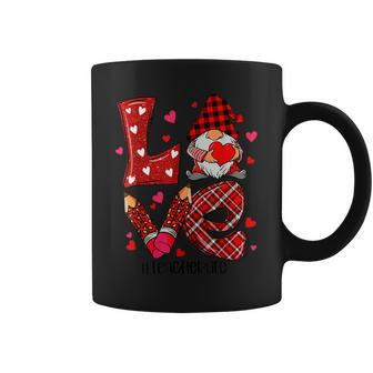Love Gnomes Teacher Life Cute Valentines Day Teacher Gifts Coffee Mug - Seseable