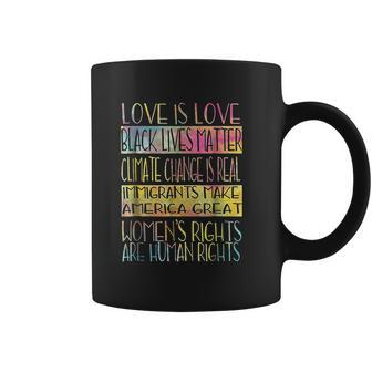 Love Is Love Black Lives Matter Equality Feminist Womens Right Coffee Mug - Thegiftio UK