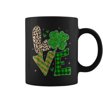 Love Nurse Life Leopard Print Nurse St Patricks Day Shamrock Coffee Mug | Seseable CA