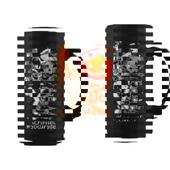 Love School Nurse Life Halloween Pumpkin Stethoscope Gift Coffee Mug - Thegiftio UK