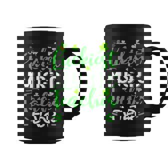 Luckiest Music Teacher Ever Shamrock St Patricks Day Coffee Mug | Mazezy