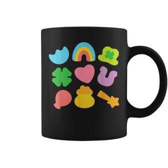 Lucky Charm Patricks Day Pot Of Gold Irish Shamrock Rainbow Coffee Mug | Mazezy