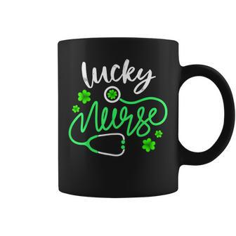 Lucky Nurse T St Pattys Day Gift Shamrock Nurse Coffee Mug - Thegiftio UK
