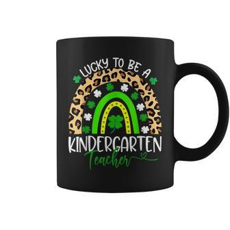 Lucky To Be A Kindergarten Teacher St Patrick Day Coffee Mug - Seseable