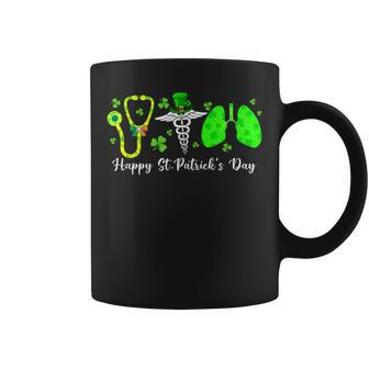 Lungs Respiratory Nurse Therapist Happy St Patricks Day Coffee Mug - Thegiftio UK