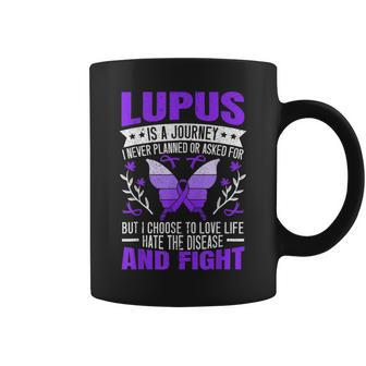 Lupus Awareness Butterfly Wear Purple Sle Autoimmune Disease  Coffee Mug