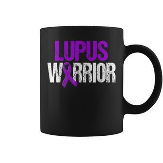 Lupus Warrior Purple Awareness Ribbon Coffee Mug | Mazezy