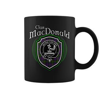 Macdonald Clan Crest | Scottish Clan Macdonald Family Badge Coffee Mug - Seseable