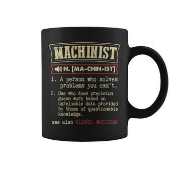 Machinist Funny Dictionary Definition Coffee Mug - Seseable