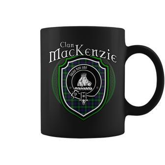 Mackenzie Clan Crest | Scottish Clan Mackenzie Family Badge Coffee Mug - Seseable
