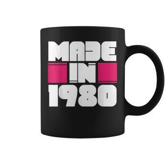 Made In 1980 Awesome Retro Birthday Vintage Born In 1980 Coffee Mug - Seseable
