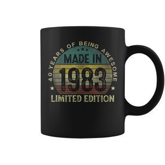 Made In 1983 40 Years Old 40Th Birthday Gifts For Men Coffee Mug | Mazezy