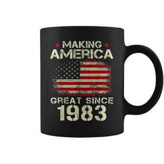 Making America Great Since 1983 Vintage Gifts 40Th Birthday Coffee Mug - Seseable