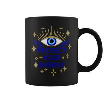 Mal De Ojo Evil Eye Protect Your Energy Coffee Mug | Mazezy