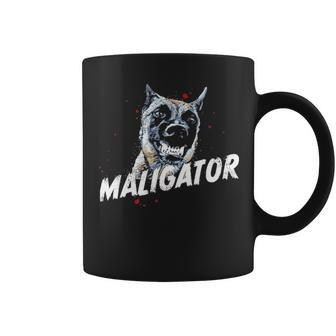 Maligator Belgian Malinois Hund Dog Fun Gift V2 Coffee Mug - Seseable