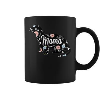 Mama Ferret Floral Mom Lover T Shirt Mothers Day Gift Coffee Mug | Mazezy