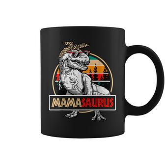 Mamasaurus Dinosaur Mom Vintage Leopard Bandana Mother Gift Coffee Mug | Mazezy AU