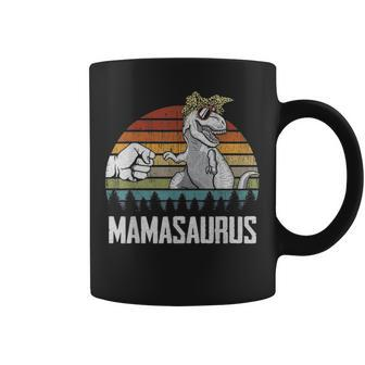 Mamasaurus Mama Dinosaurs Dad & Baby Fathers Day Gift Coffee Mug - Seseable