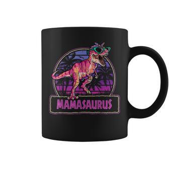 Mamasaurus T Rex Mama Saurus Women Dinosaur Family Matching Coffee Mug - Seseable