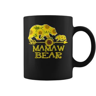 Mamaw Bear Sunflower Funny Mother Father Gifts Coffee Mug | Mazezy