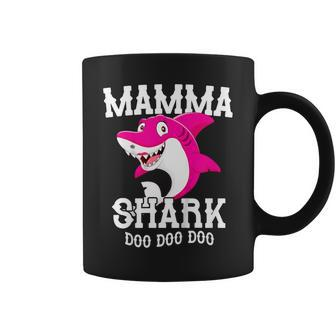 Mamma Shark For Mother Grandma Birthday Halloween Christmas Coffee Mug | Mazezy