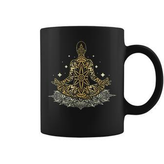 Mandala Lotus Meditation Coffee Mug | Mazezy