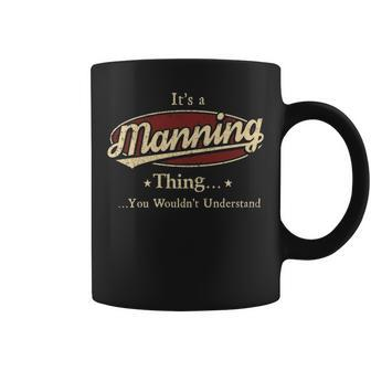 Manning Shirt Personalized Name Gifts T Shirt Name Print T Shirts Shirts With Name Manning V2 Coffee Mug - Thegiftio UK
