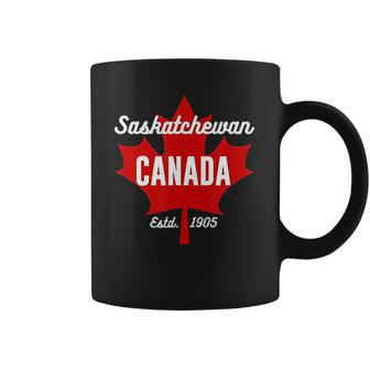 Maple Leaf Canada Flag Eh Saskatchewan Canada Souvenir Coffee Mug - Thegiftio UK