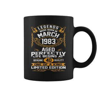 March 1983 40Th Birthday Gift 40 Year Old Men Women Coffee Mug - Seseable