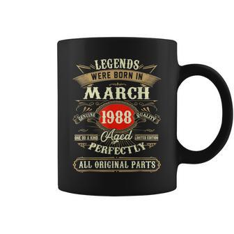 March 1988 35Th Birthday Gift 35 Year Old Men Women Coffee Mug - Seseable