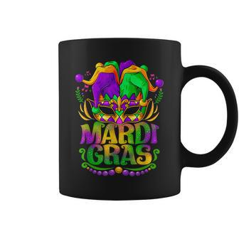 Mardi Gras 2023 - Womens Girls Mask Beads New Orleans Party Coffee Mug - Seseable