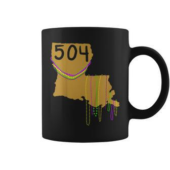 Mardi Gras 504 Shirt For La Native Street Party Fat Tuesday Coffee Mug | Mazezy