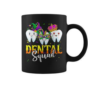 Mardi Gras Carnival Dental Squad New Orlean Dentist Student Coffee Mug - Seseable