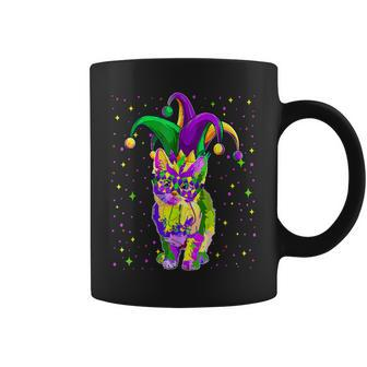 Mardi Gras Cat Mask Funny Carnival Parade Party Cat Lovers Coffee Mug - Seseable