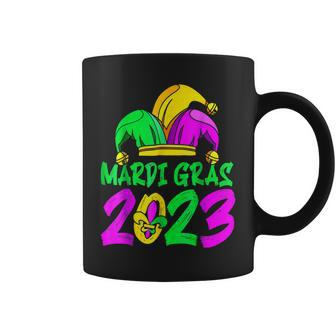 Mardi Gras Funny Mardi Gras 2023 Beads Mask Gifts Coffee Mug - Seseable
