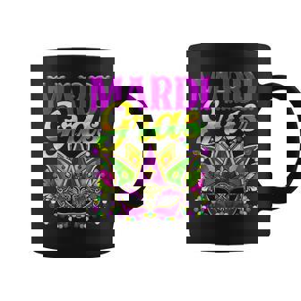 Mardi Gras Mask Beads Funny Party Unique New Orleans Parade V3 Coffee Mug - Seseable