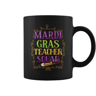 Mardi Gras Teacher Squad T For Men Women Coffee Mug | Mazezy