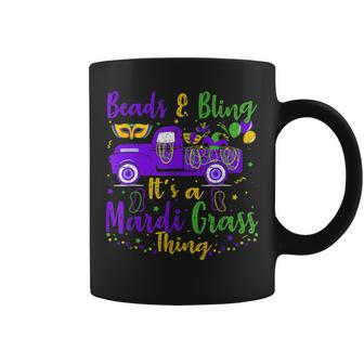 Mardi Gras Truck Beads And Bling Its A Mardi Gras Thing Coffee Mug - Seseable