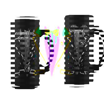 Mardi Gras Tuxedo Costume Funny Carnival Parade Design Coffee Mug - Thegiftio